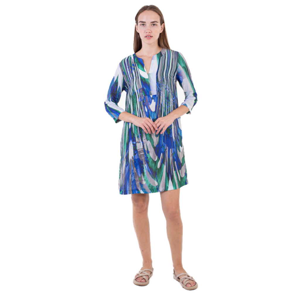 Network Dress Women Blue